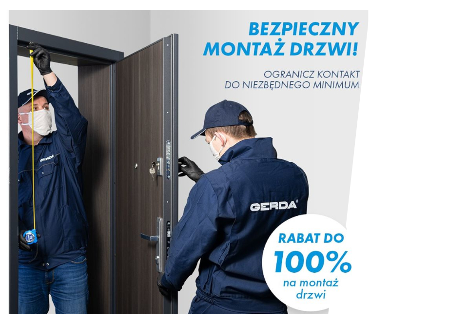 Zamów drzwi i nie płać za montaż! Promocja na drzwi Gerda z rabatem na montaż do 100% !
