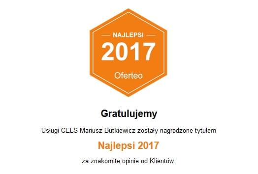 Najlepsi 2017 – kolejne wyróżnienie dla firmy CELS